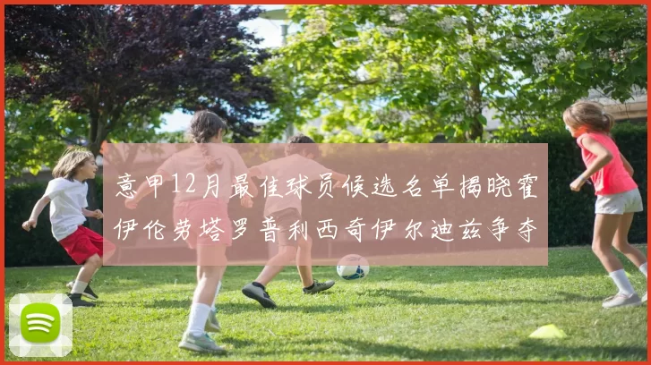 意甲12月最佳球员候选名单揭晓霍伊伦劳塔罗普利西奇伊尔迪兹争夺荣誉